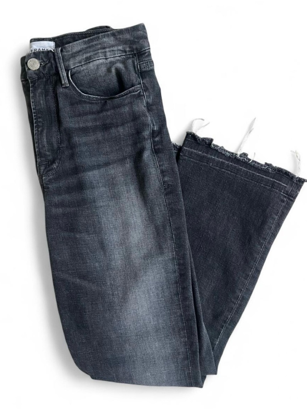 Frame - High Rise Mini Flare Jeans - Picture 2 of 4